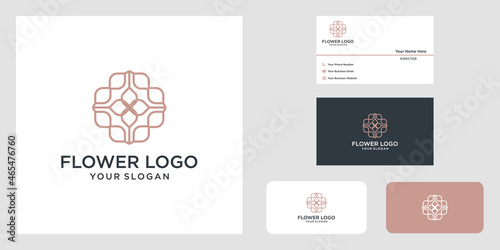 Flower logo design logos can be used for spa beauty salon decoration boutique