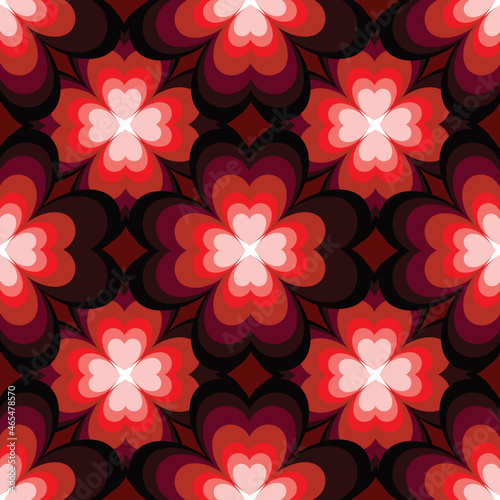 abstract red floral background for decoration