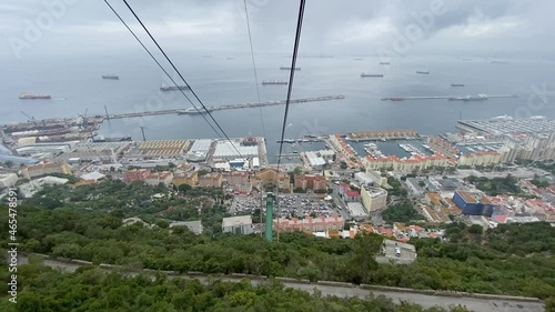 Cable car going up