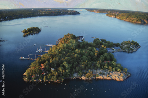 Island in Stockholm Sweden in the summer 20210721. High quality photo