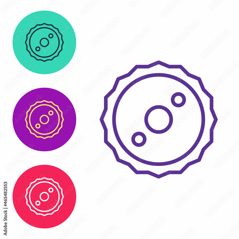 Set line Circular saw blade icon isolated on white background. Saw wheel. Set icons colorful. Vector Set line Circular saw blade icon isolated on white background. Saw wheel. Set icons colorful. Vector