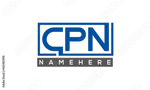 CPN Letters Logo With Rectangle Logo Vector