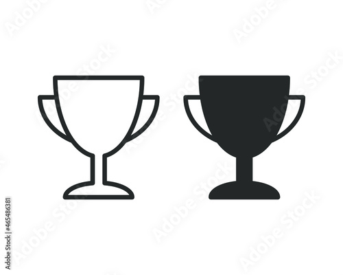 Trophy vector icon. Award symbol. Cup sign.