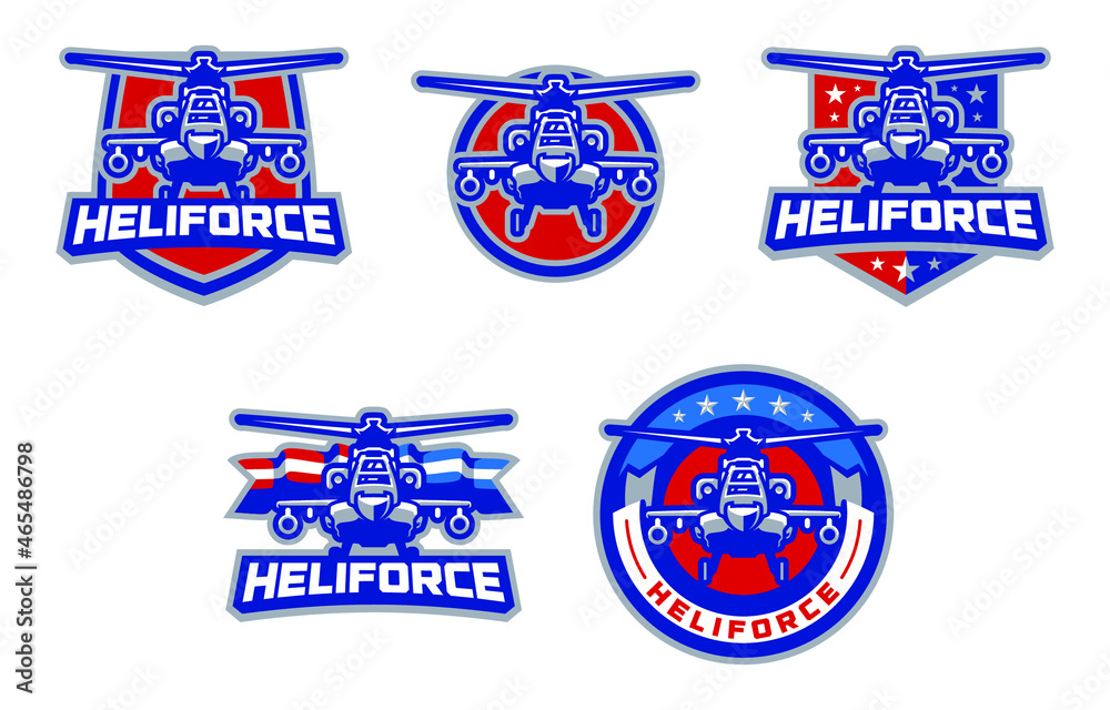 Heliforce sport logo set