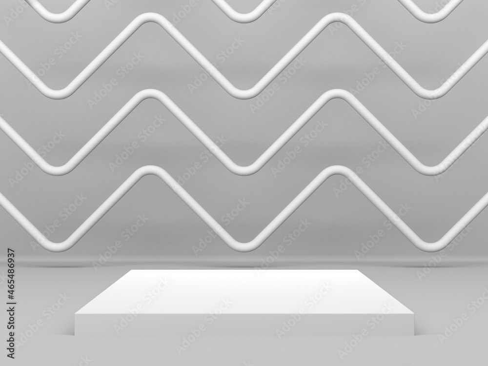Abstract scene podium mockup. Award ceremony concept Abstract scene podium mockup. Award ceremony concept
