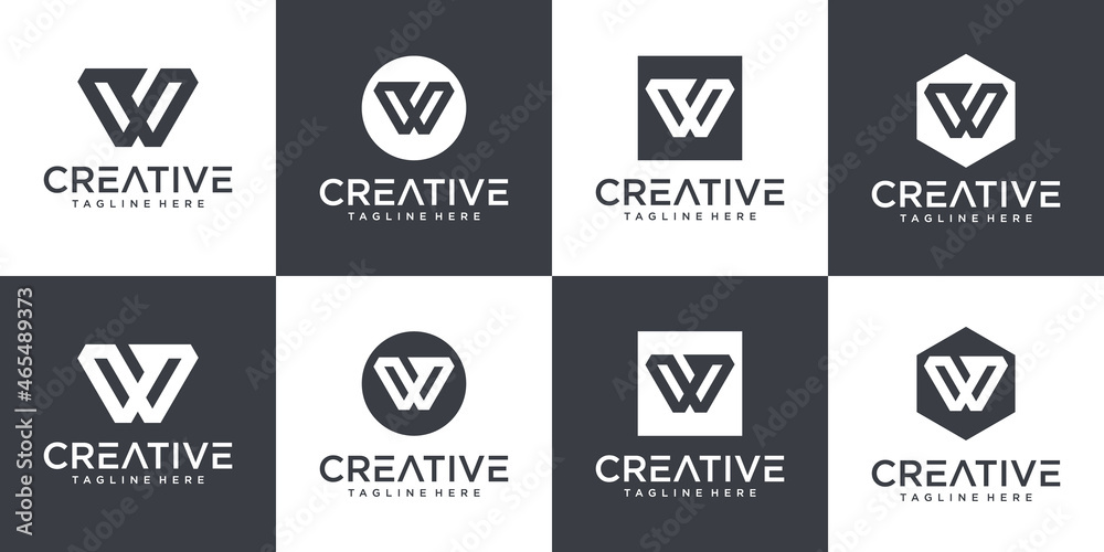 w logo design w logo design