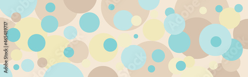 Colored background with circles and balls for the New Year's card. Template for a festive splash or cover.