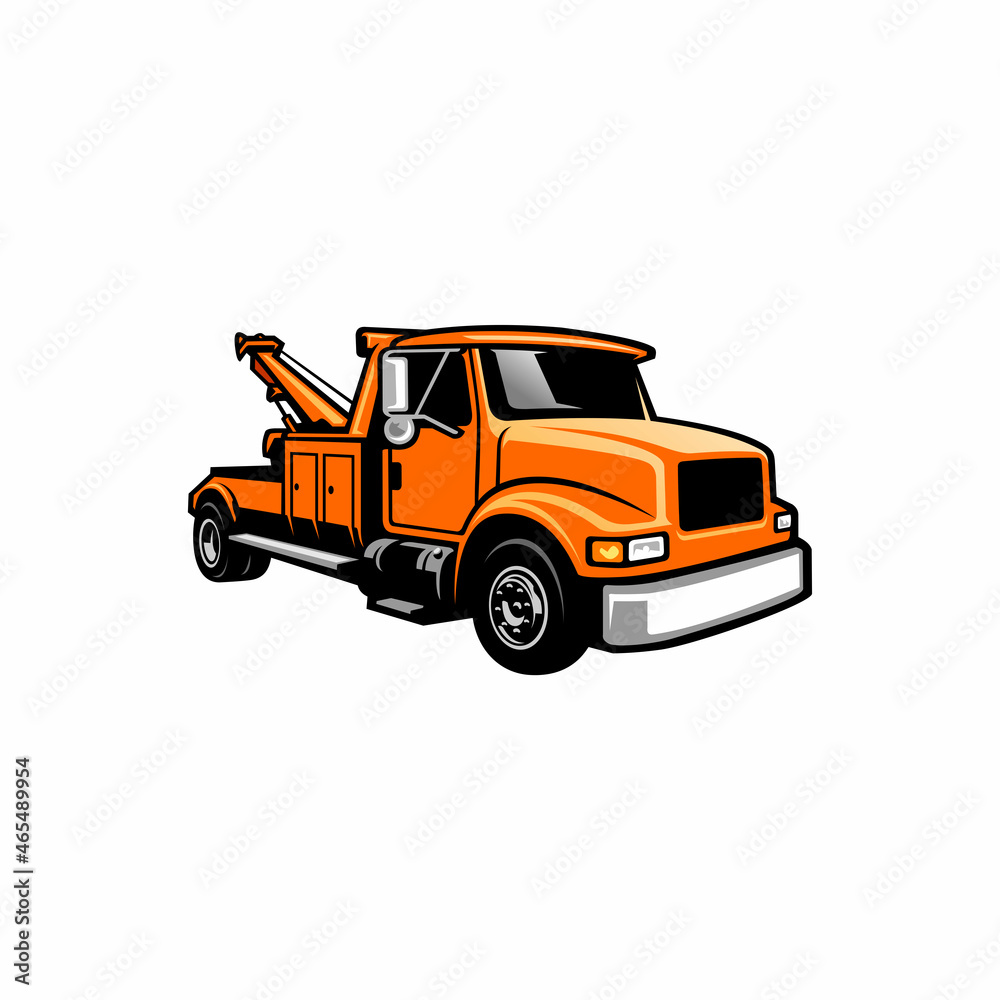 tow truck - towing truck - service truck isolated vector