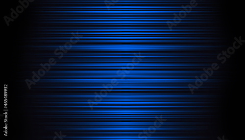 Striped composition, abstract blue background with light effect.