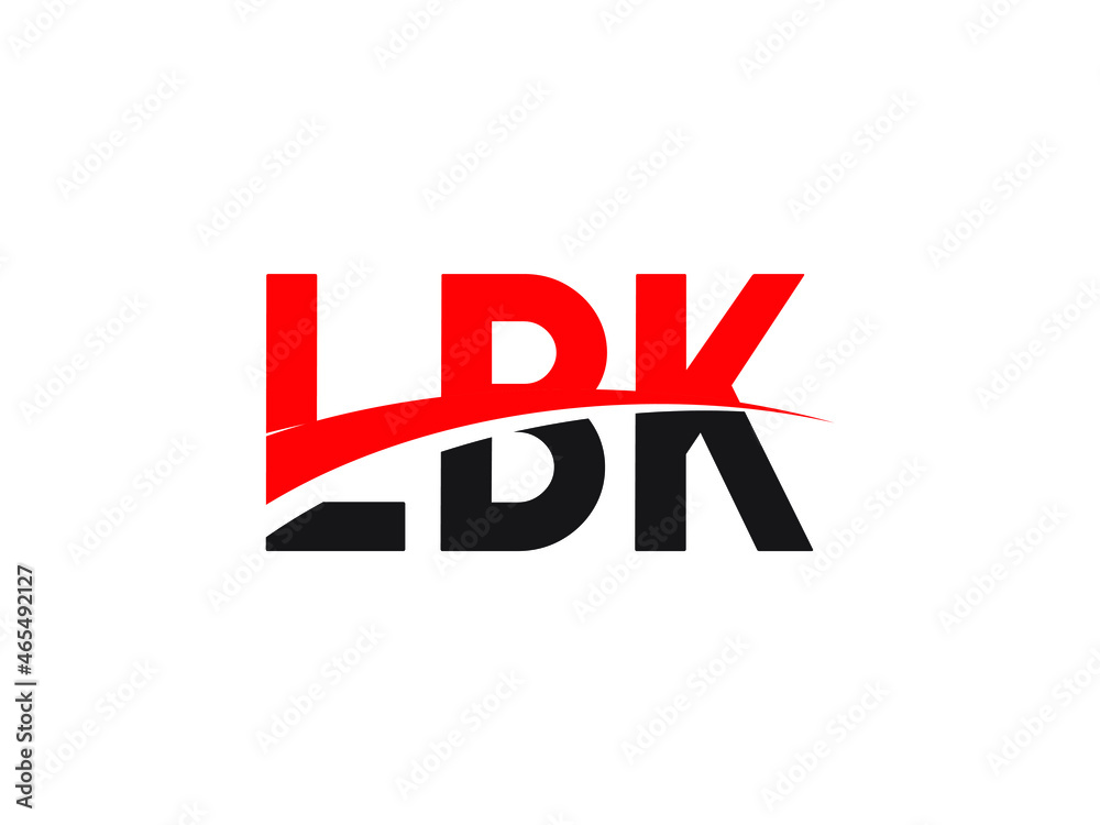 LBK Letter Initial Logo Design Vector Illustration LBK Letter Initial Logo Design Vector Illustration
