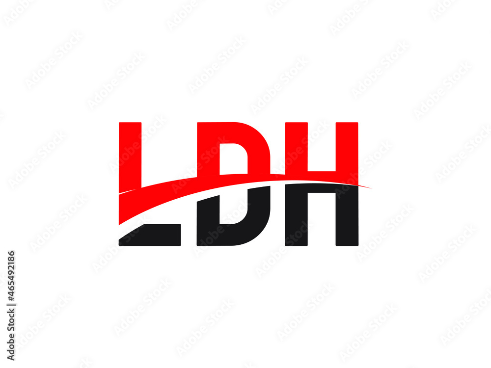 LDH Letter Initial Logo Design Vector Illustration LDH Letter Initial Logo Design Vector Illustration
