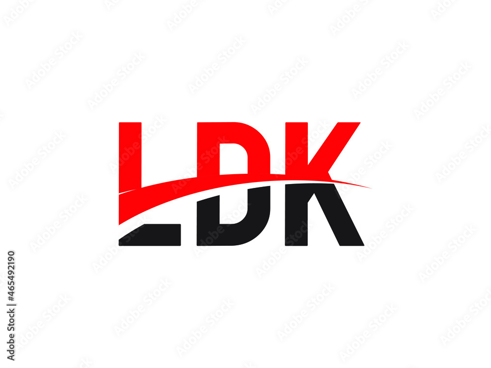 LDK Letter Initial Logo Design Vector Illustration