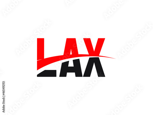 LAX Letter Initial Logo Design Vector Illustration