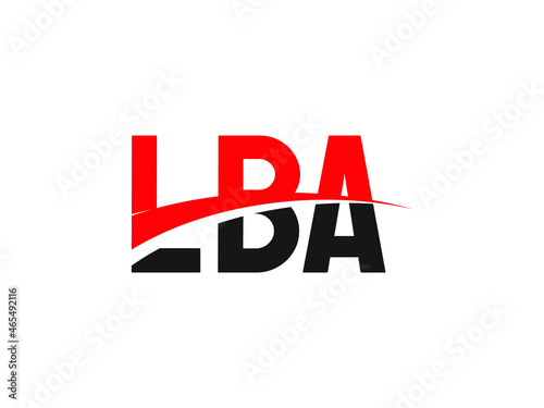 LBA Letter Initial Logo Design Vector Illustration photo
