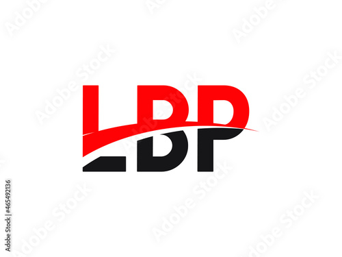 LBP Letter Initial Logo Design Vector Illustration photo
