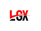 LGX Letter Initial Logo Design Vector Illustration