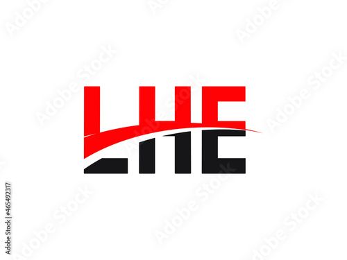 LHE Letter Initial Logo Design Vector Illustration photo
