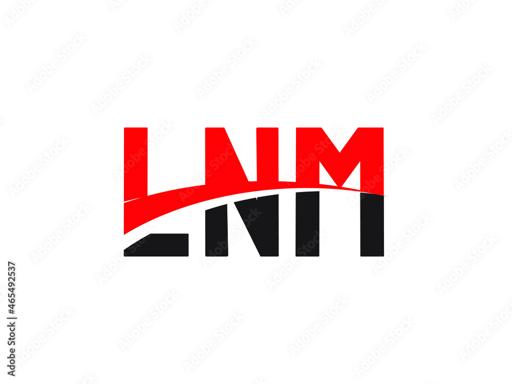 LNM Letter Initial Logo Design Vector Illustration