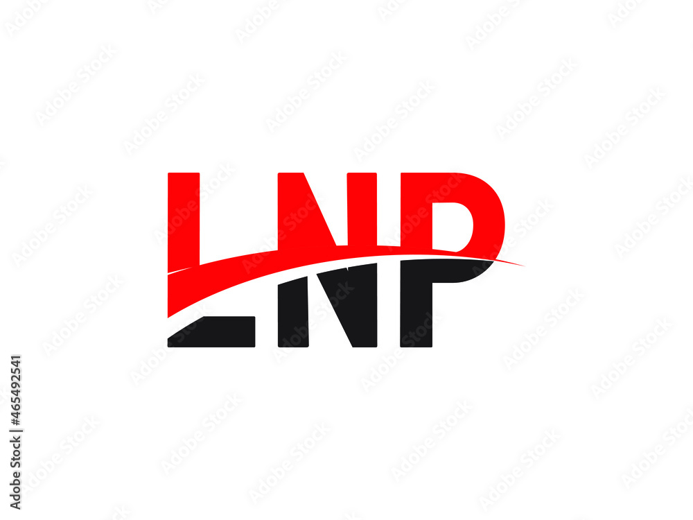 LNP Letter Initial Logo Design Vector Illustration