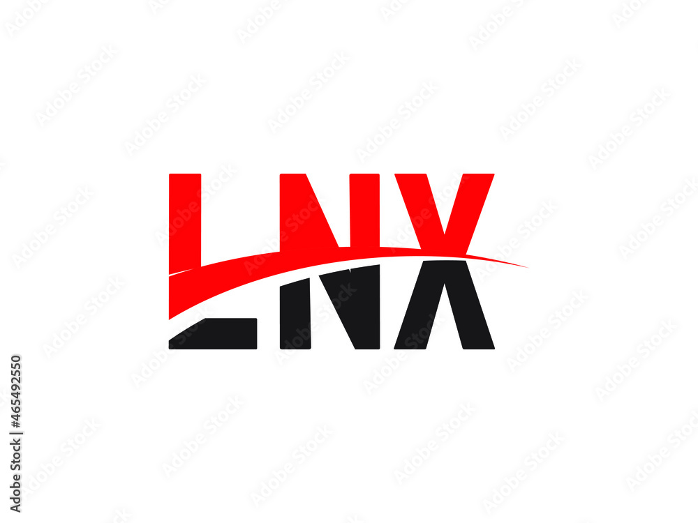 LNX Letter Initial Logo Design Vector Illustration
