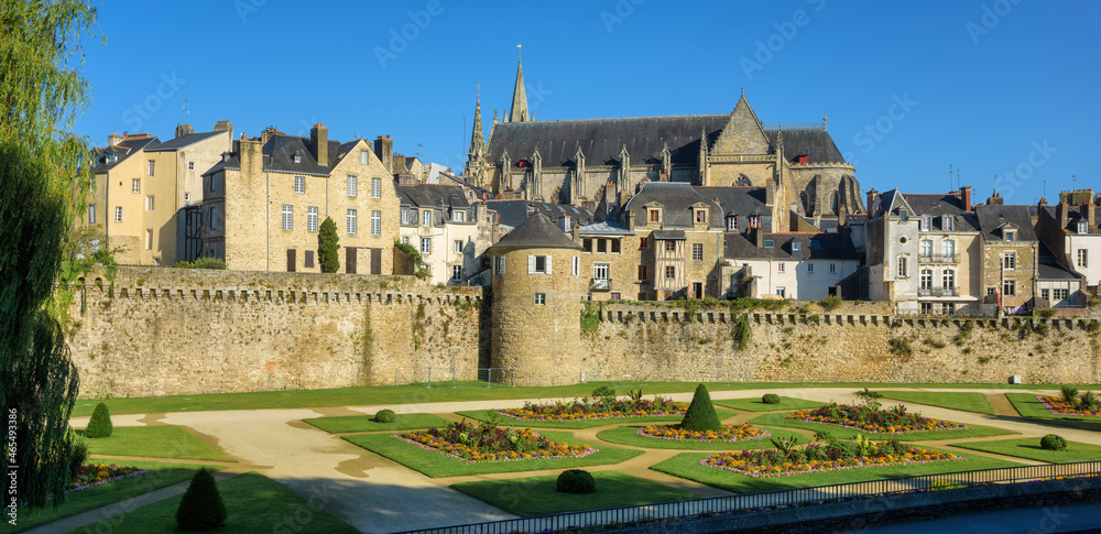 Historical Old town of Vannes, Brittany, France