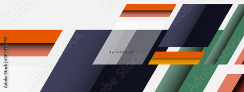 Vector background. Abstract overlapping color lines design with shadow effects. Illustration for wallpaper banner background or landing page