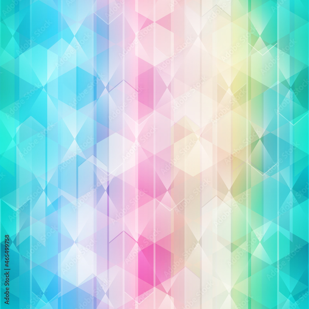 Pastel color mosaic seamless pattern.