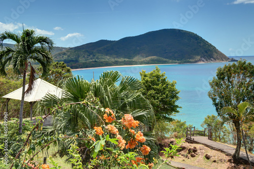 Guadeloupe Deshaies sur la plage de la Grande Anse. photo