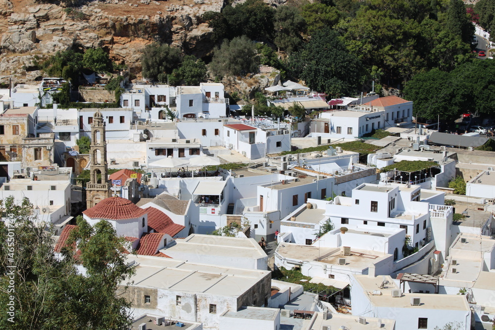 Lindos Stadt von oben Lindos Stadt von oben