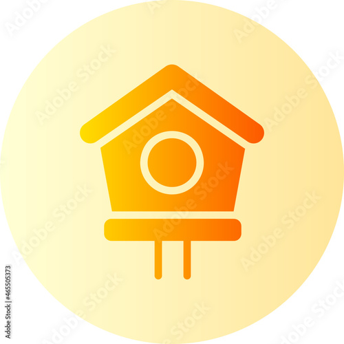 birdhouse gradient icon