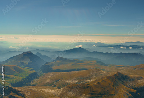 Vistas a 3300 metros de altura de los Pirineos