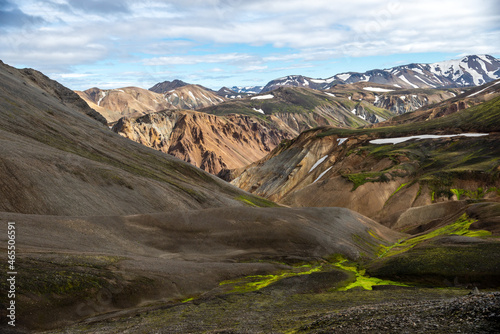 Volcanic mountains of Landmannalaugar in Fjallabak Nature Reserve. Iceland