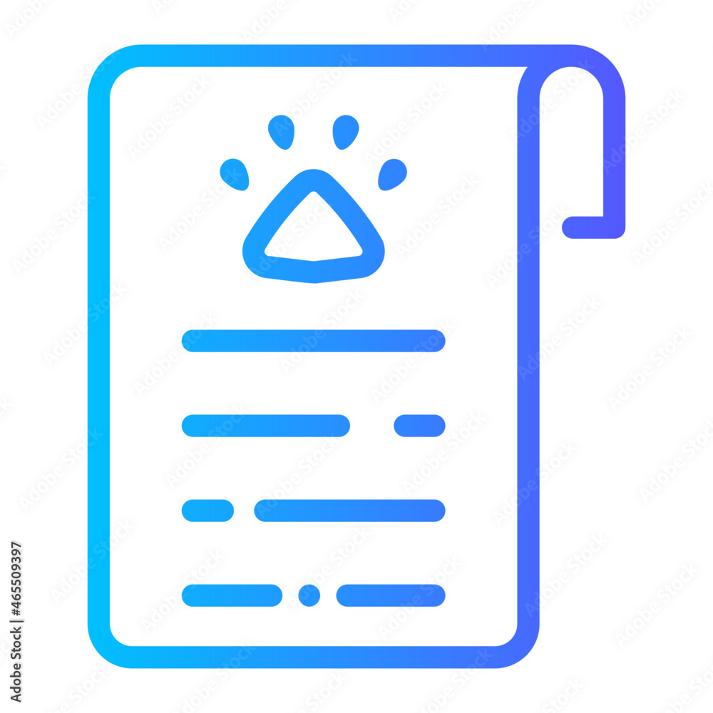 certificate gradient icon certificate gradient icon