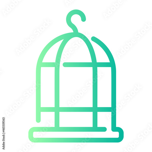 bird cage gradient icon