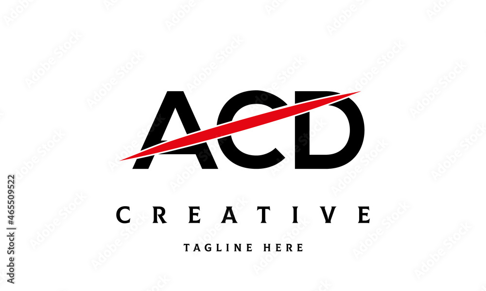 ACD creative three latter logo vector ACD creative three latter logo vector