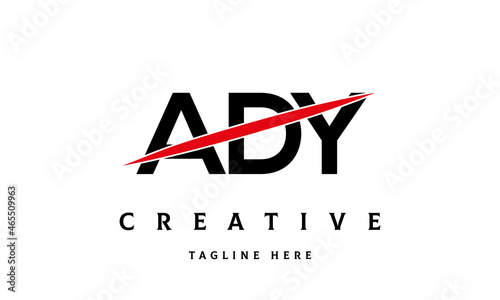 ADY creative three latter logo vector