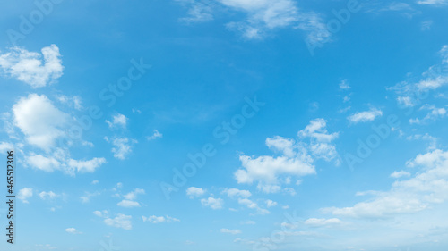 Blue sky and clouds with daylight natural background. photo