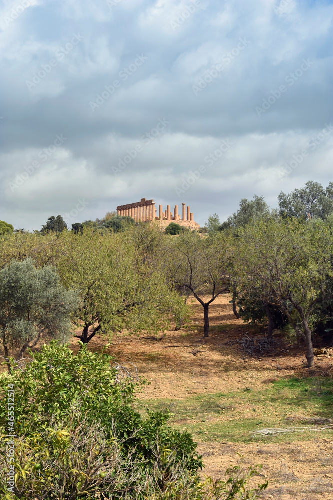 Ruin of Roman temple in Sicily