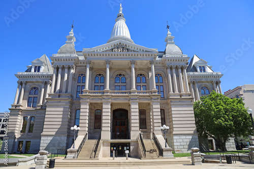 The Tippecanoe County Courthouse is located on the public square in the city of Lafayette in Tippecanoe County, Indiana.