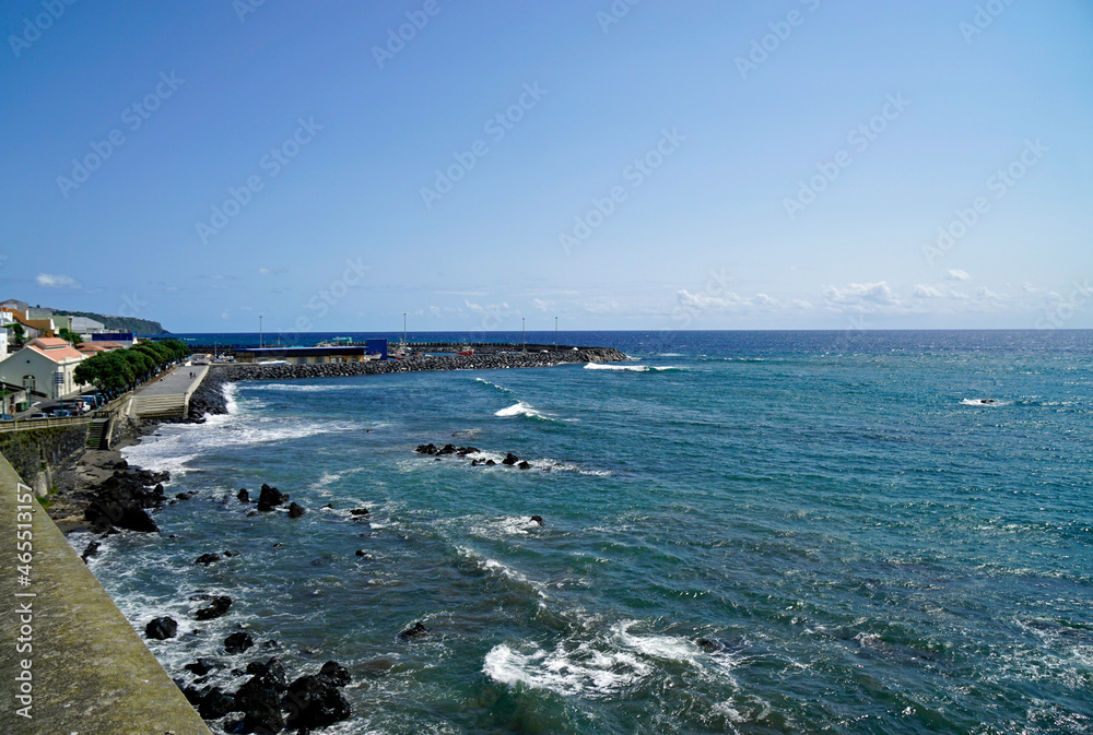 rough southern coast of sao miguel