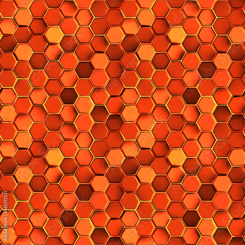 Seamless pattern of orange ...