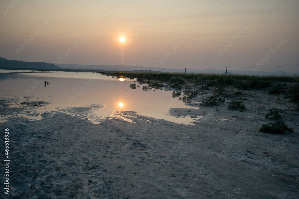 Sunrise at the Salt Flats in Texas