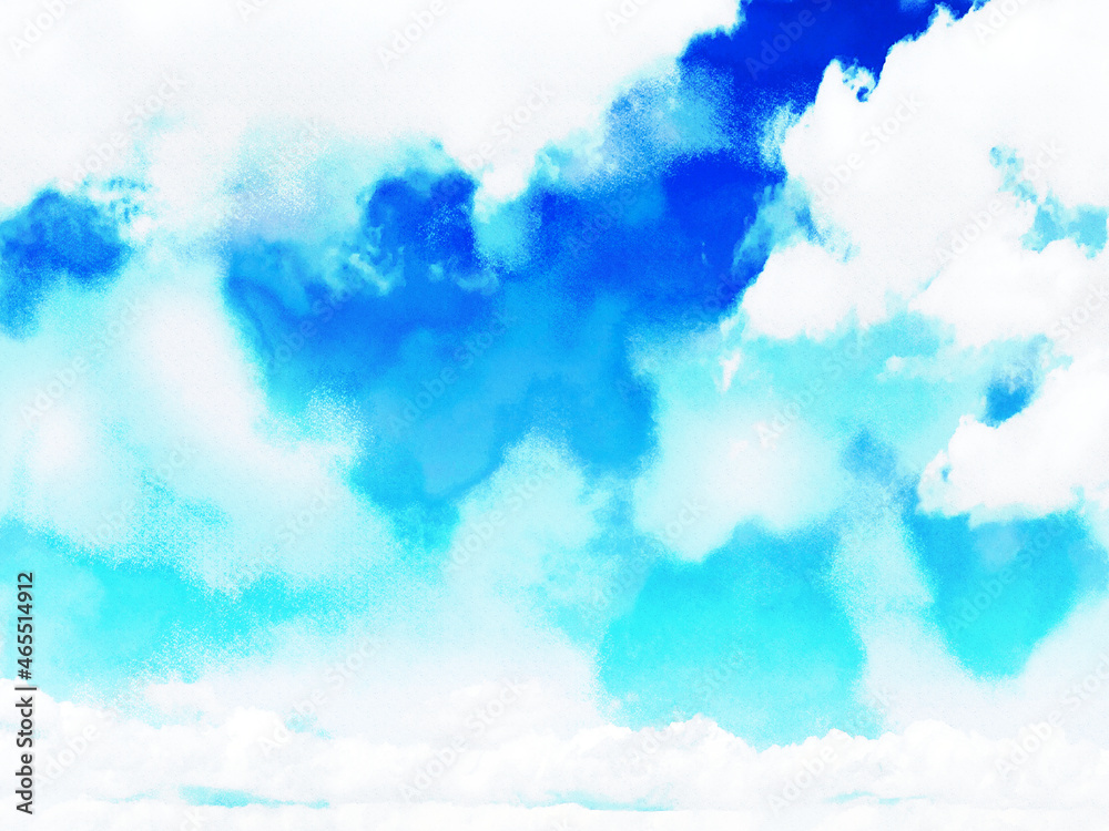 青空と白い雲（ヨコ）