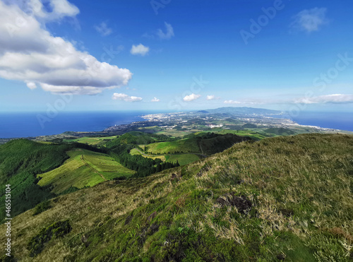 amazing mountain landscape on azores islands