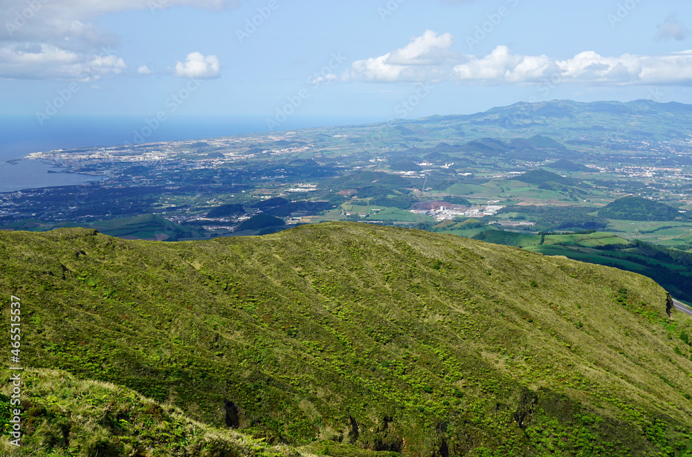 Fototapeta premium amazing mountain landscape on azores islands