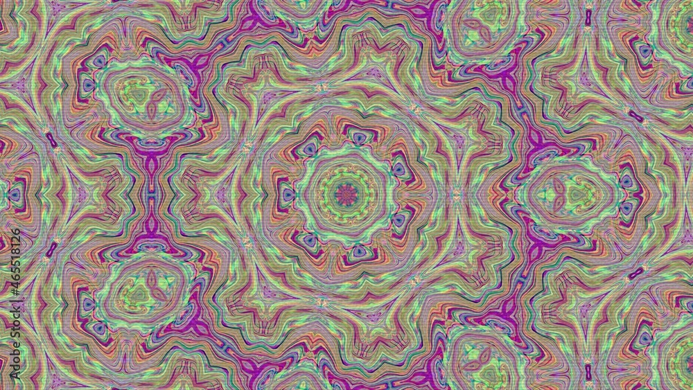 Kaleidoscope Pattern, Very Colorful and Trippy Kaleidoscope Pattern, Very Colorful and Trippy