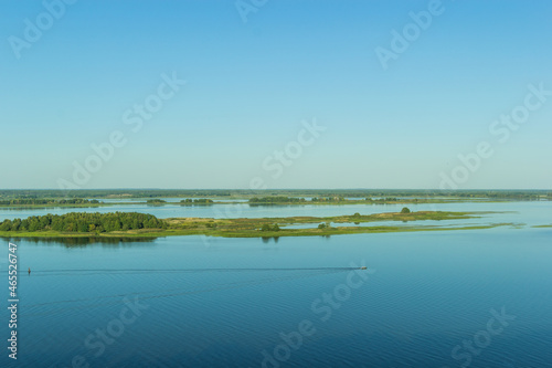 Beautiful summer landscape with river view