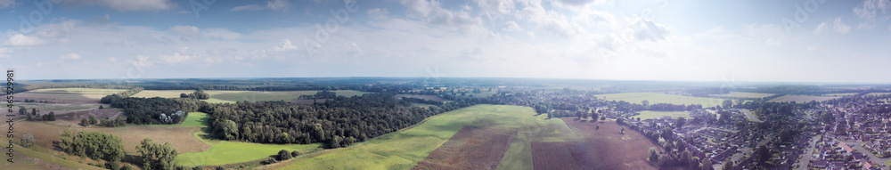 aerial view of norfolk landscape