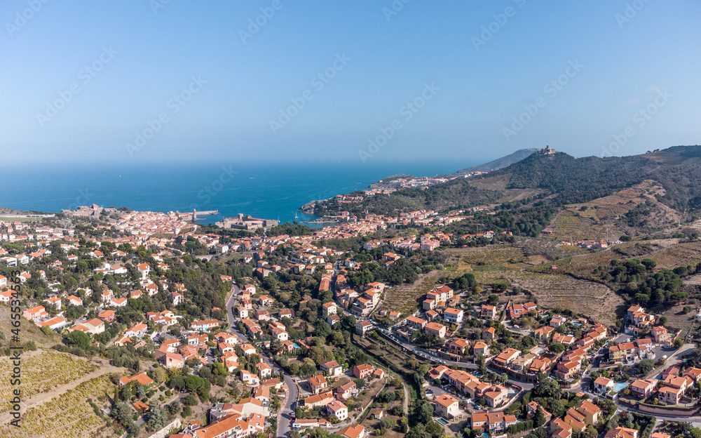 Panorama de la ville de Collioure
