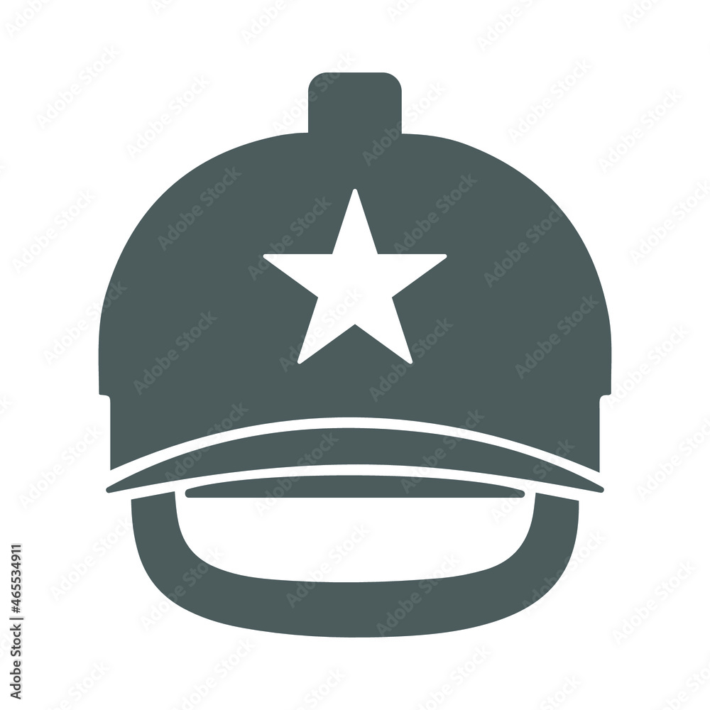 Naklejka premium Helmet, hard hat icon. Simple editable vector illustration.